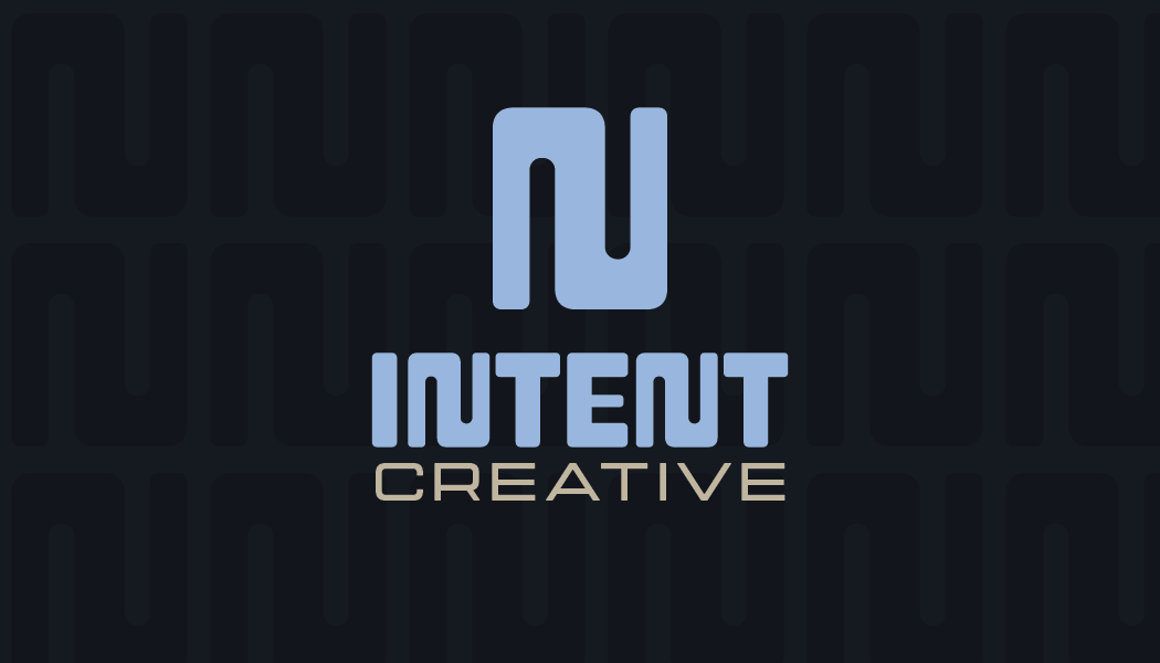 Intent Creative logo card.